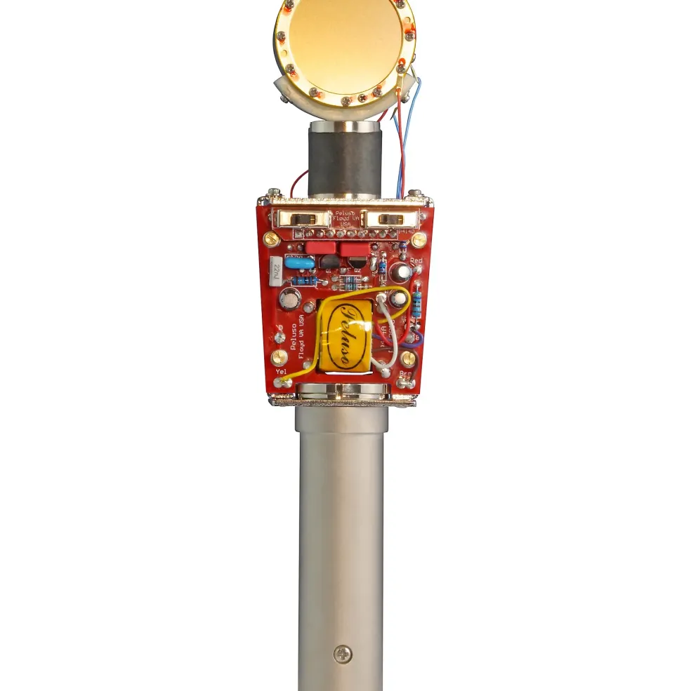 Peluso Microphone Lab P-414 Solid State Large Diaphragm Multi Pattern Condenser Microphone Kit Nickel