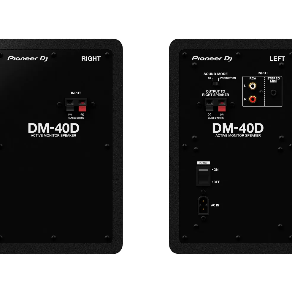 Pioneer DJ DM-40D 4" Desktop Monitor System, Black