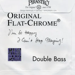 Pirastro Original Flat Chrome Bass Strings Set 3/4 Size