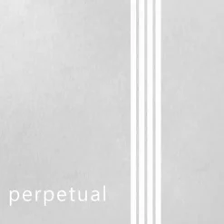 Pirastro Perpetual Series Violin String Set 4/4 Size, Medium Platinum E, 26.7 Gauge, Ball End