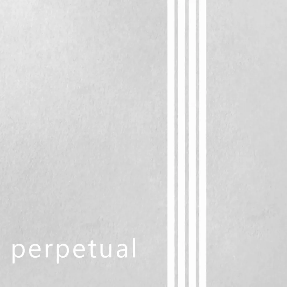 Pirastro Perpetual Series Violin String Set 4/4 Size, Medium Platinum E, 26.7 Gauge, Ball End