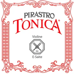 Pirastro Tonica Series Violin E String 4/4 Size Silvery Steel Medium Loop End