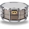Pork Pie Big Black Brass Snare Drum With Tube Lugs and Chrome Hardware Black 14 x 6.5 in.