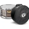 Pork Pie Big Black Brass Snare Drum With Tube Lugs and Chrome Hardware With Protection Racket Case
