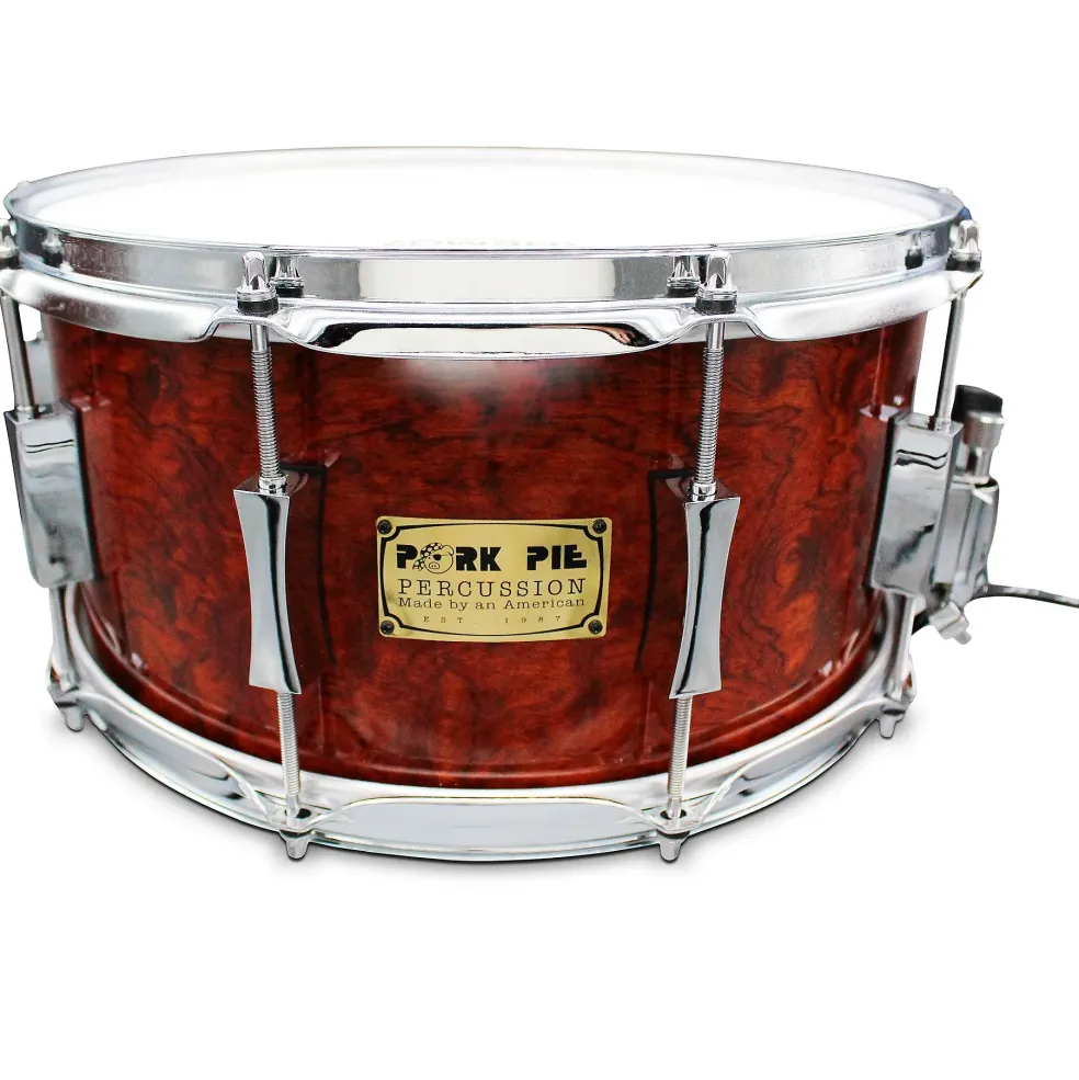 Pork Pie Bubinga Gloss Snare Drum 14 x 7 in.