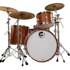 Pork Pie Hip Pig 3-Piece Rock Shell Pack Exotic Eastern Mahogany Satin Natural