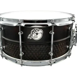 Pork Pie Hybrid Copper and Hammered Brass Snare Drum 14 x 7 in.