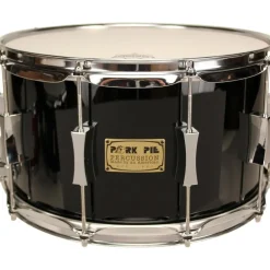 Pork Pie Maple/Oak Snare Drum High Gloss Black 8X14