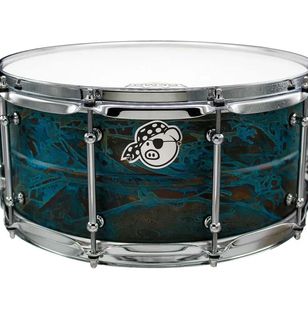Pork Pie Patina Brass Snare Drum 14 x 6.5 in.