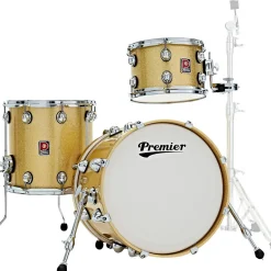 Premier Genista Heritage Birch 3-Piece Shell Pack With 18" Bass Drum Gold Sparkle