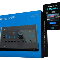 PreSonus Quantum ES4 Audio Interface with Eris 2nd Gen Studio Monitor Pair & SUB8BT (Cables & Stands Included)