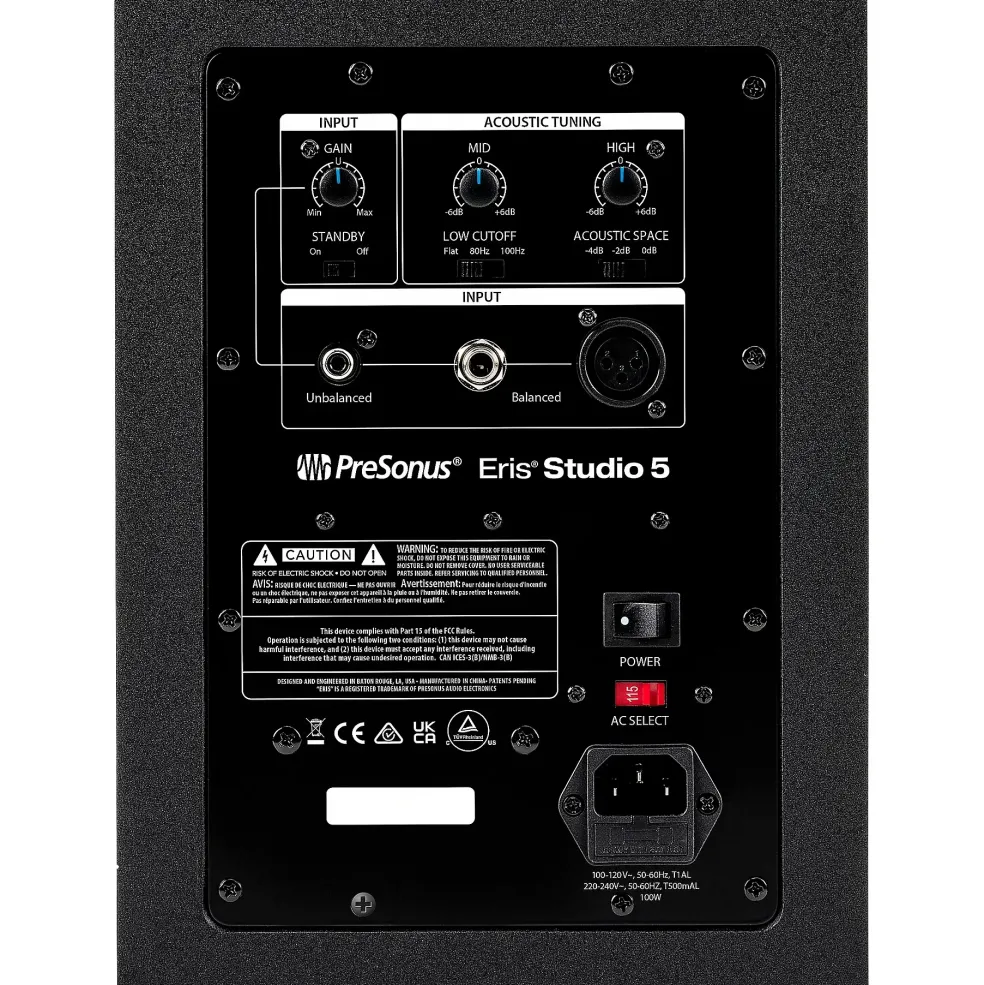 PreSonus Quantum ES2 Audio Interface with Eris 2nd Gen Studio Monitor Pair (Cables & Stands Included) STUDIO5