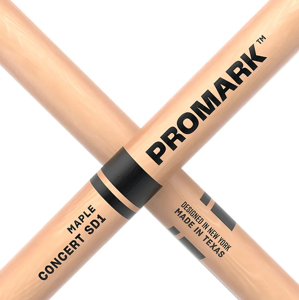 Promark Concert SD1 Maple Drum Sticks 3/8 Inch Maple Wood Tip