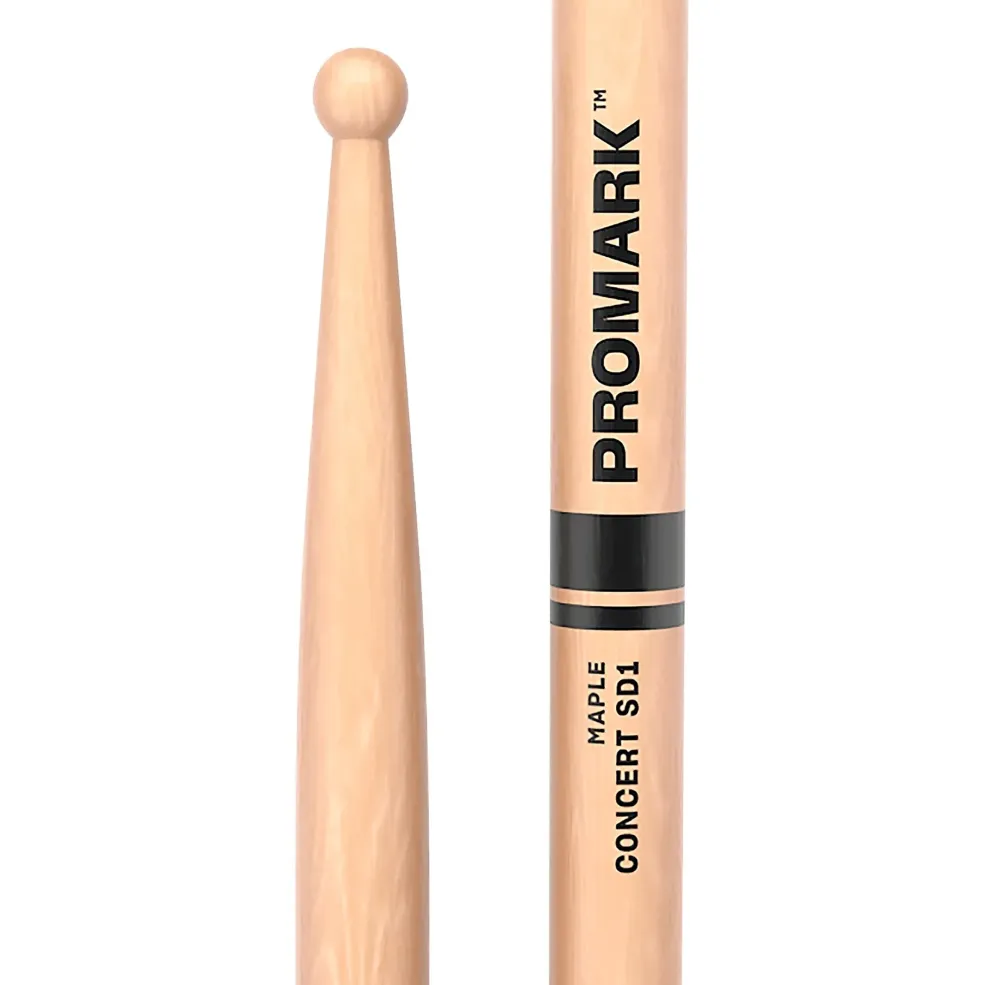 Promark Concert SD1 Maple Drum Sticks 3/8 Inch Maple Wood Tip