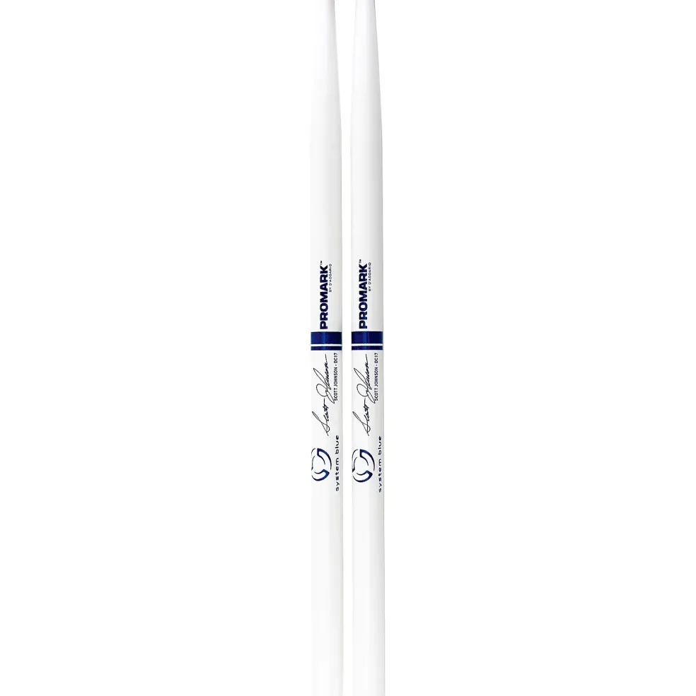 Promark Scott Johnson TXDC17W-WHITE Marching Snare Sticks Wood