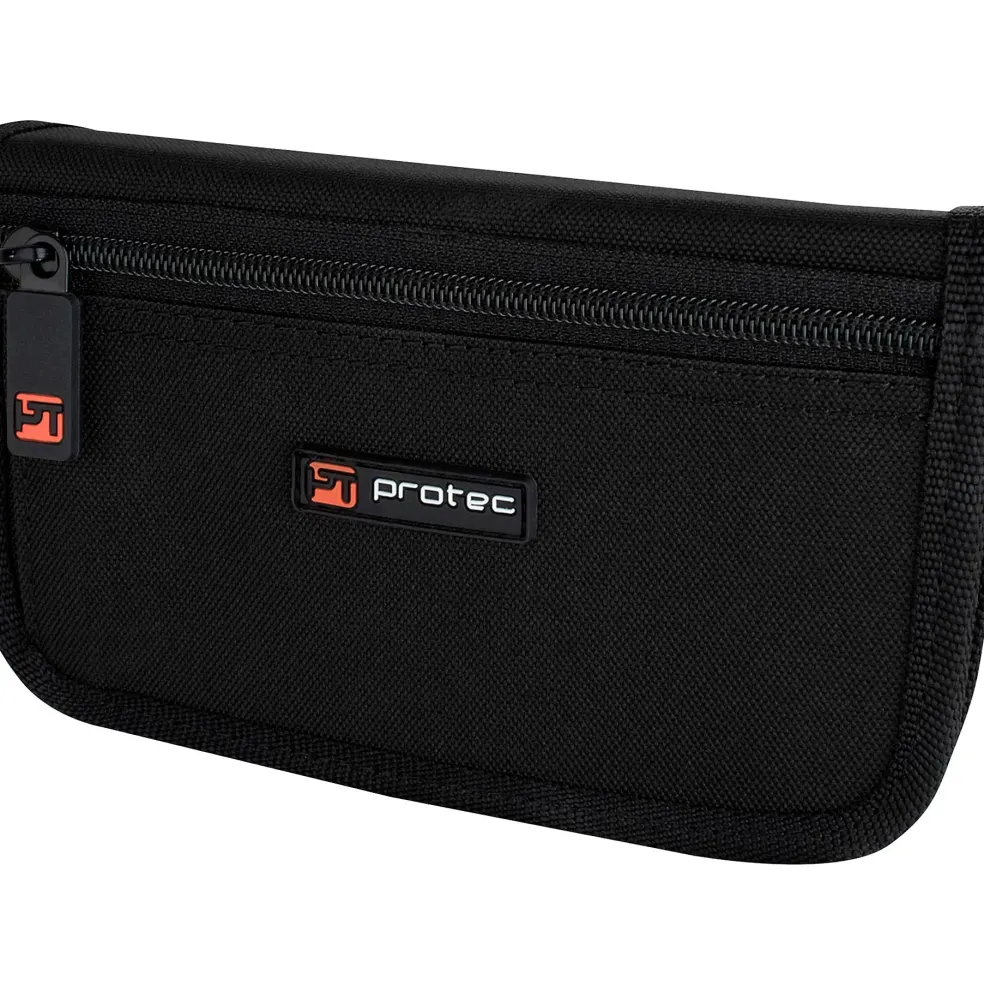 Protec Protec Trumpet Mouthpiece Nylon Pouch with Zipper Closure, 4-Piece Silver