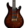 PRS 509 10 Top with Pattern Regular Neck Electric Guitar Black Gold Burst
