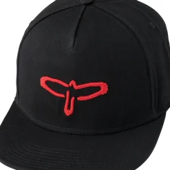 PRS Flat Bill Baseball Hat, Black - Red Bird Logo