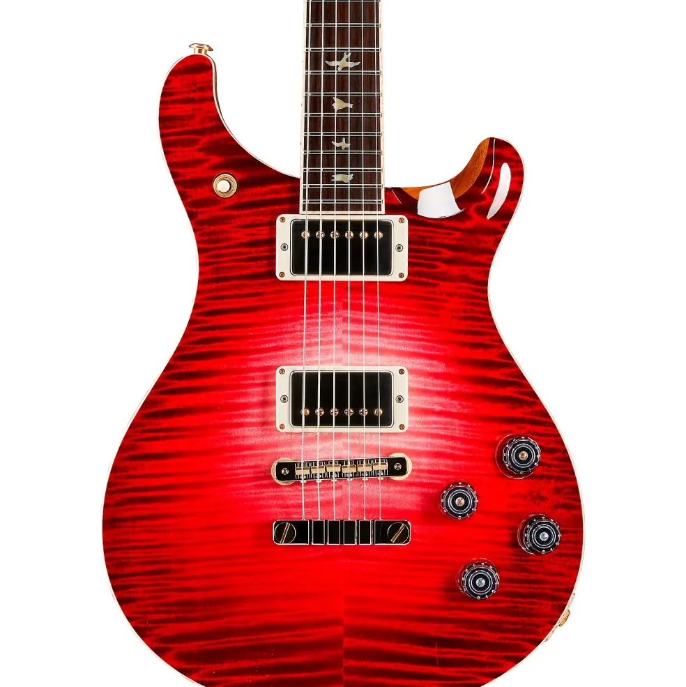 PRS Private Stock McCarty 594 PS Grade Maple Top & African Blackwood Fretboard with Pattern Vintage Neck Electric Guitar Blood Red Glow