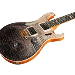PRS Wood Library Custom 24 10-Top With Pattern Thin Neck and Ebony Fretboard Electric Guitar Gray Black Fade