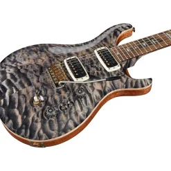 PRS Wood Library Custom 24-08 With Stained Maple Neck and Ziricote Fretboard Electric Guitar Charcoal