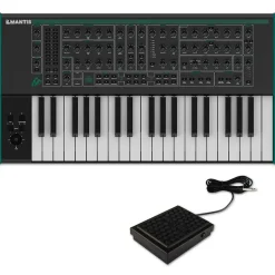 PWM Instruments Mantis Hybrid Synthesizer Keyboard With Metal Sustain Pedal