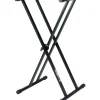 Quik-Lok Double Braced Keyboard Stand