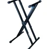 Quik-Lok Heavy Duty Double Brace Keyboard Stand