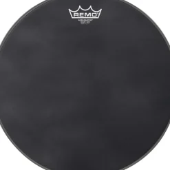 Remo Ambassador Black Suede Snare Side Drum Head Matte Black 14"