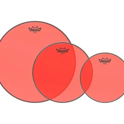 Remo Emperor Colortone Red Tom Drum Head Pack 10, 12, 16 in.