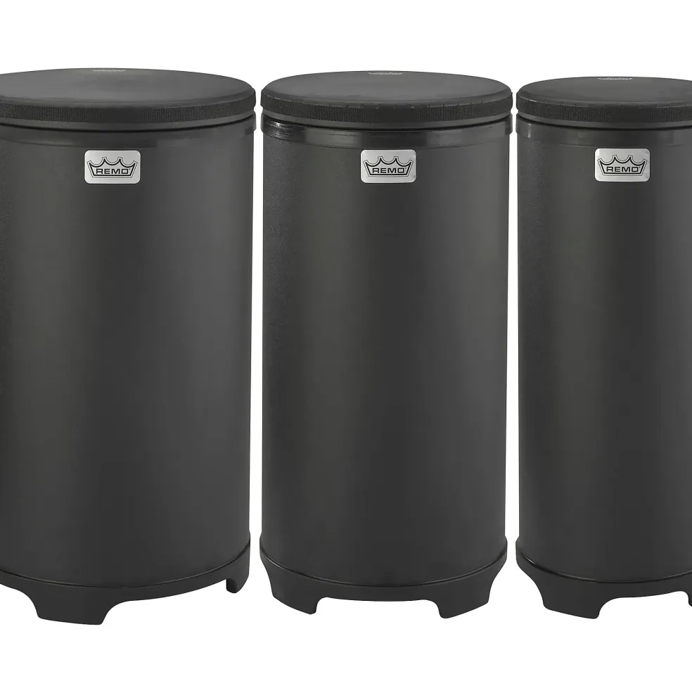 Remo Festival Drum Tubano Nested Set Black Matte