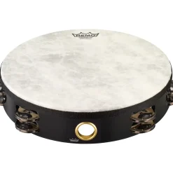 Remo Fixed-Head Tambourine Black 10 in.