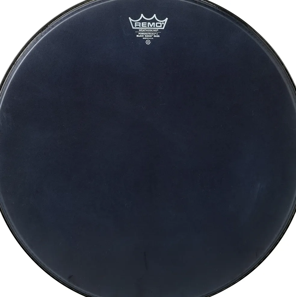 Remo Powerstroke 3 Black Suede Bass Batter Bass Drum Head 22 in.