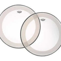 Remo Powerstroke 4 Clear Batter Bass Drum Head with Impact Patch 24 in.
