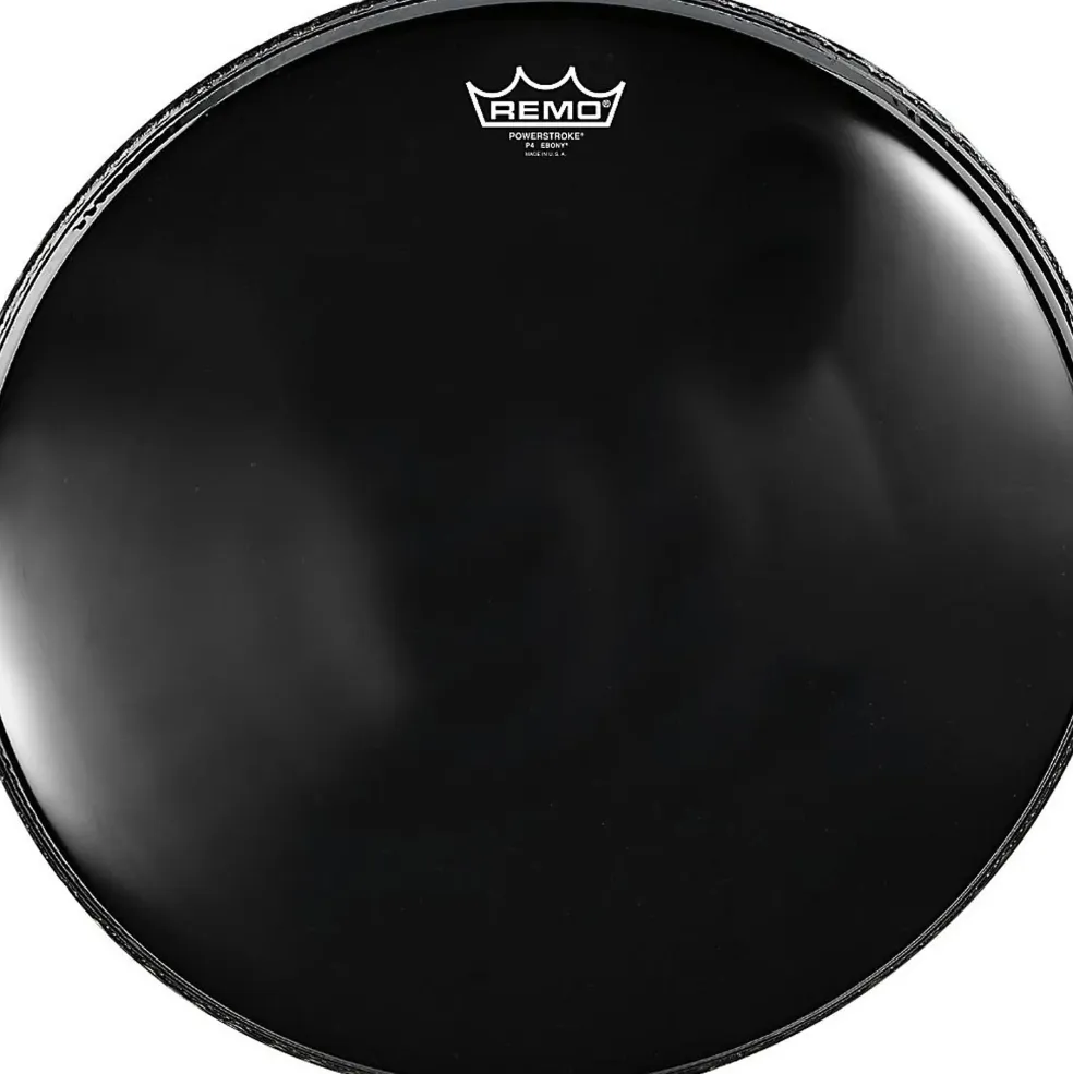 Remo Powerstroke 4 Ebony Batter Bass Drum Head With Impact Patch 24 in.