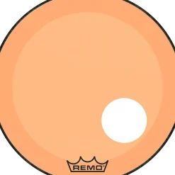 Remo Powerstroke P3 Colortone Orange Resonant Bass Drum Head With 5" Offset Hole 22 in.