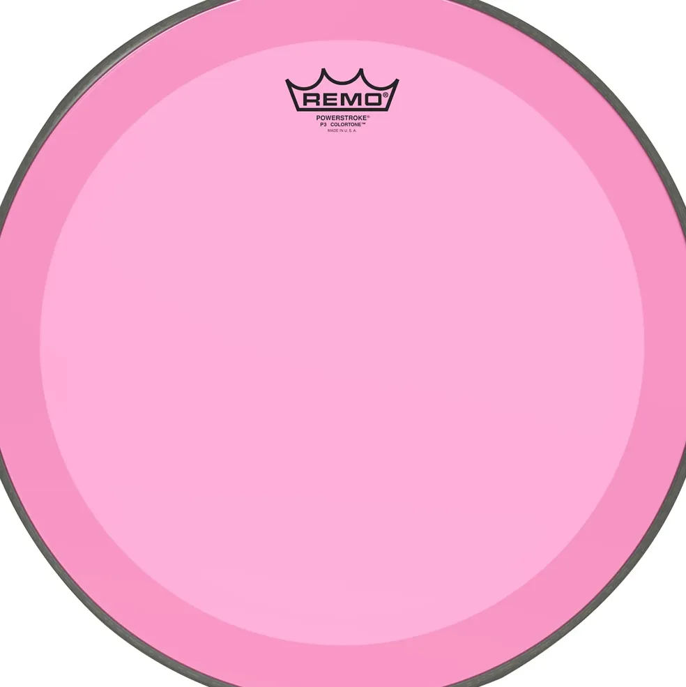 Remo Powerstroke P3 Colortone Pink Bass Drum Head 16 in.
