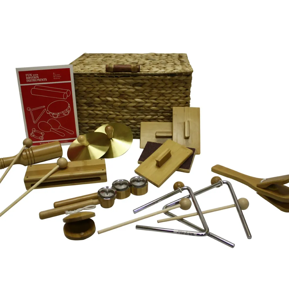 Rhythm Band BamBooM! 10-Pc. Deluxe Rhythm Kit Bamboo