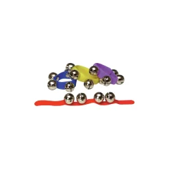 Rhythm Band Colored Velcro Wrist and Ankle Bells 12 Pack