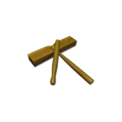 Rhythm Band Flat Tick Tock Block Bamboo