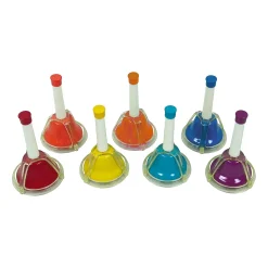 Rhythm Band Kid's Play 7-Note Extension Hand/Desk Bell Set