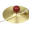 Rhythm Band RB733S Solid Brass Cymbal with Knob and Mallet