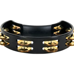 Rhythm Tech Tambourine With Brass Jingles Black 9.5 in.