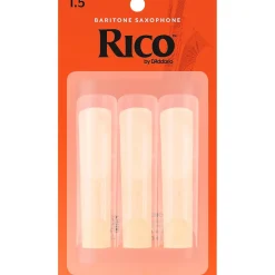 Rico Baritone Saxophone Reeds, Box of 3 Strength 1.5 Box of 3