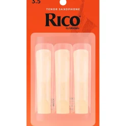 Rico Tenor Saxophone Reeds, Box of 3 Strength 3.5