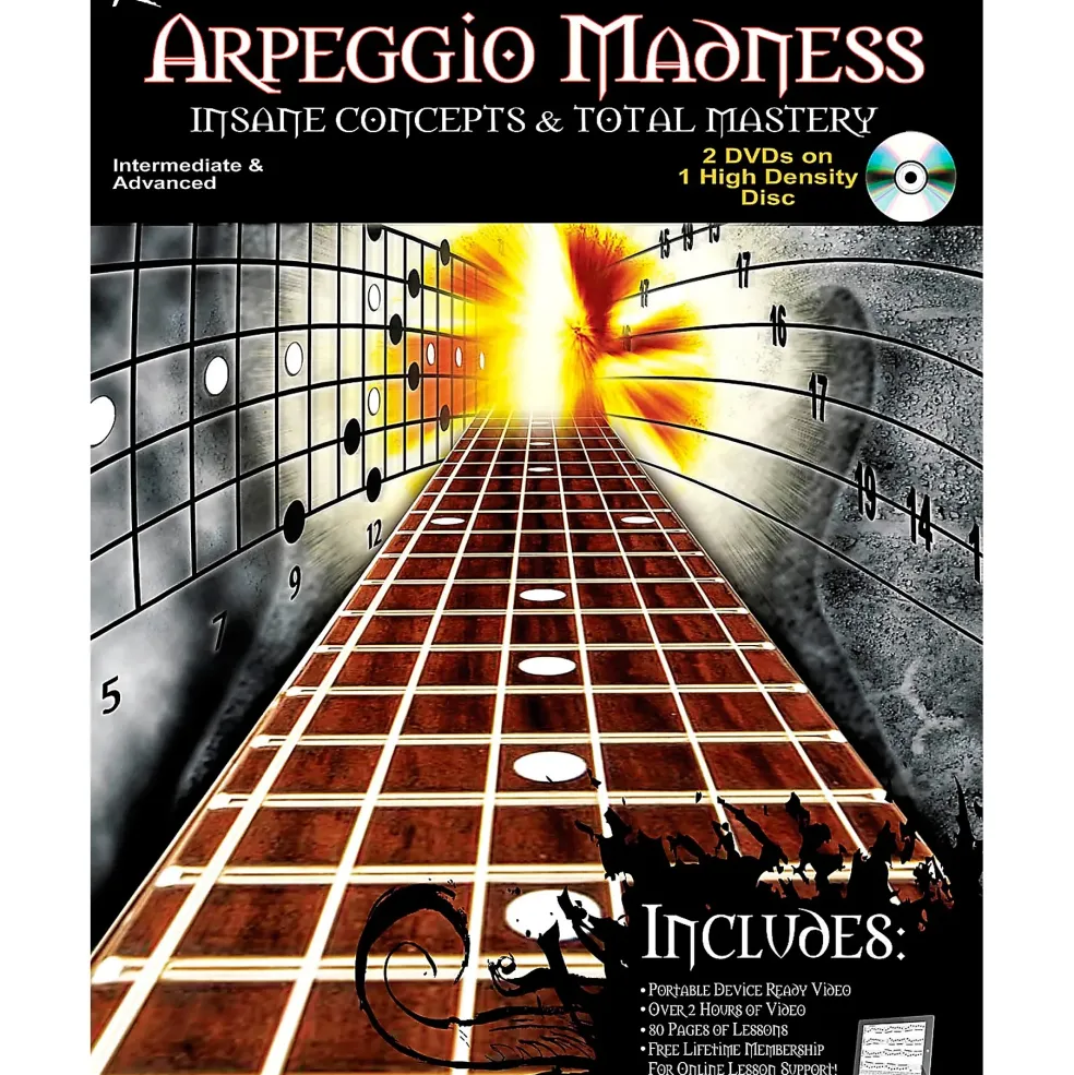 Rock House Arpeggio Madness - Insane Concepts & Total Mastery Book/DVD