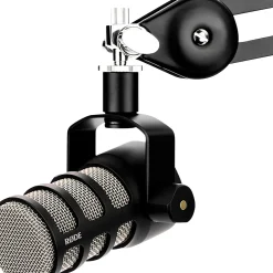 RODE PodMic Dynamic Podcasting Microphone Black