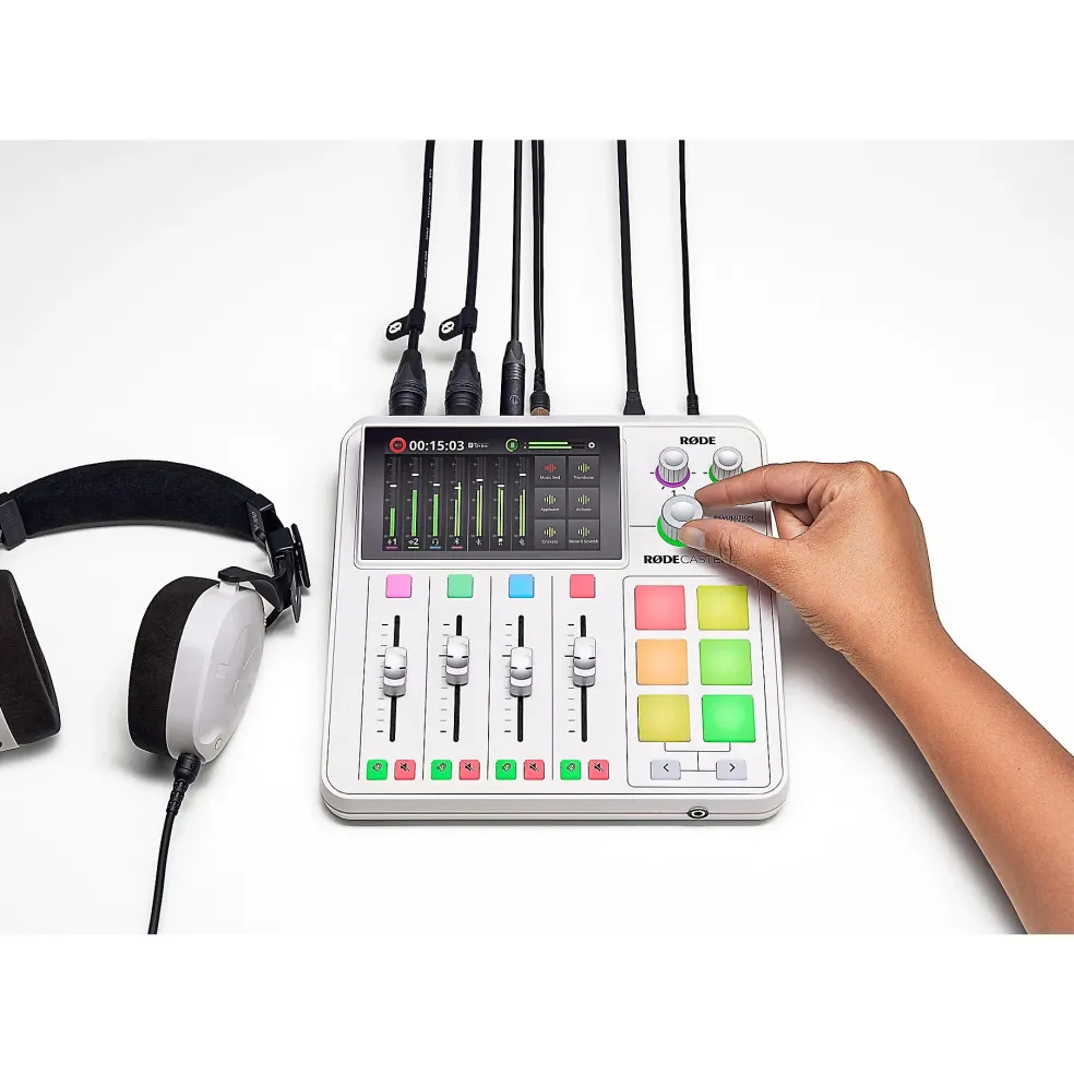 RODE RodeCaster Duo Streaming Mixer - White