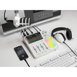 RODE RodeCaster Duo Streaming Mixer - White