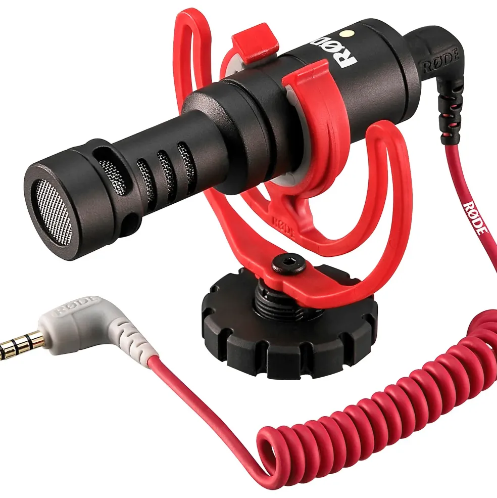 RODE Vlogger Kit for Mobile Phones With 3.5 mm Compatibility - Includes Tripod, MicroLED light, VideoMicro and Accessories